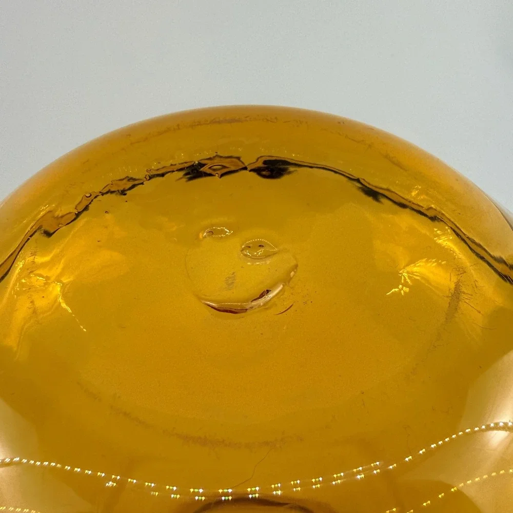 Blenko 739 Wheat Amber Art Glass Vase John Nickerson 1973 Mid Century